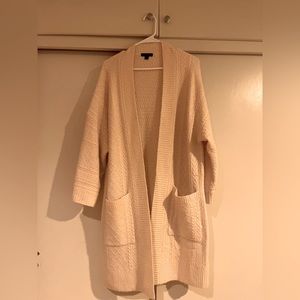 J.Crew cable knit long open cardigan